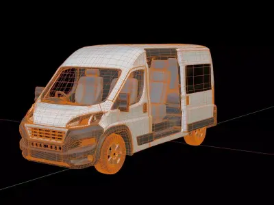 Peugeot Boxer Passenger Van 3D model