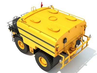 Water Delivery Off Highway Truck 3D model
