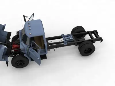 International Loadstar 1600 Trucks 1974 3D Model Pack
