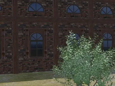 Mountain Village Settlement 3D model buy