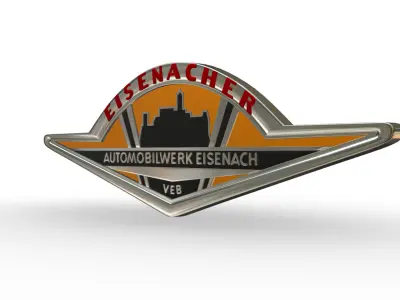 wartburg logo 3D model by 3dlogoman