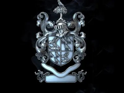 Risley Coat of Arms 3D print model