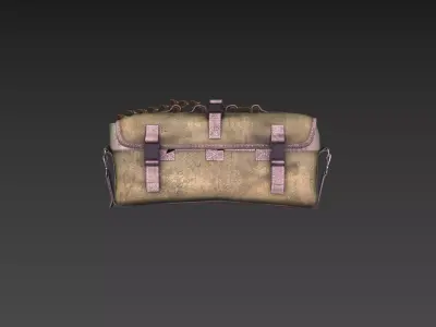 Ammo Bag Low-poly 3D model