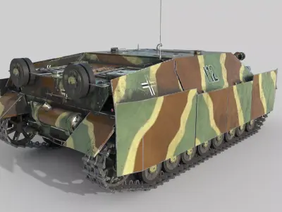 Jagdpanzer IV L48 Low-poly 3D model