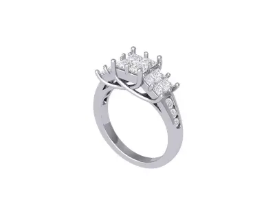 Princess Ring 3D print model 15