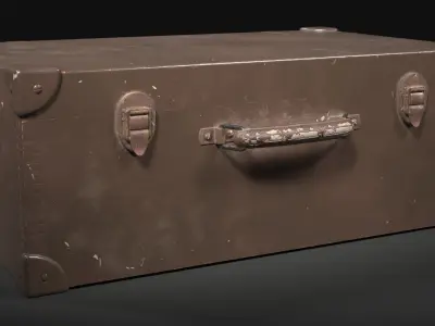 Vintage Painted Case Low-poly 3D model