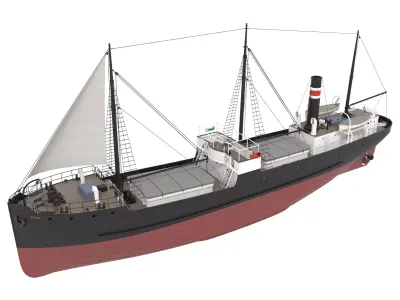 Steam Coaster 3D model