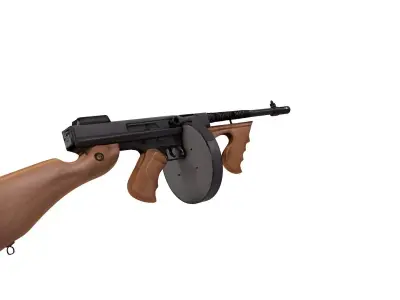 Thompson submachine gun 3D model