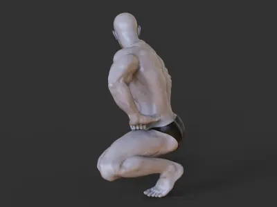 Bodybuilder Pose 3D print model 8