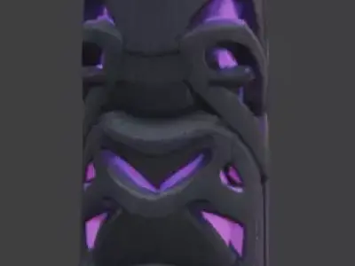 Cursed Totem Pole 3D Model V01 Low-poly 3D model