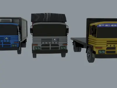 Pegaso Trucks Low-poly 3D model