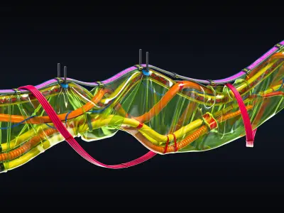 Cables and Wires set 3D model purchase