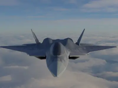 SU57 5TH GEN FIGHTER JET 3D model