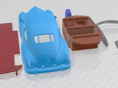 Cadillac 62 Sedanette 1947 Printable Car 3D print model