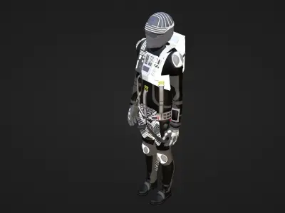 Robot Soldier - Assault Soldier Low-poly 3D model 24