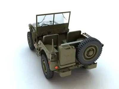 Willys MB 3D model purchase