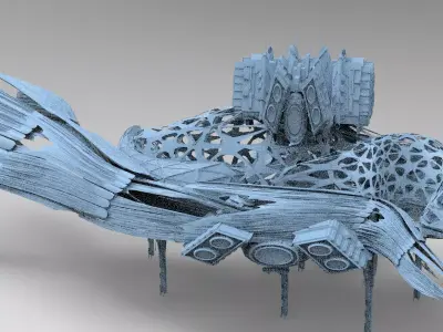  Hybrid base design Exterior Ship  3D model