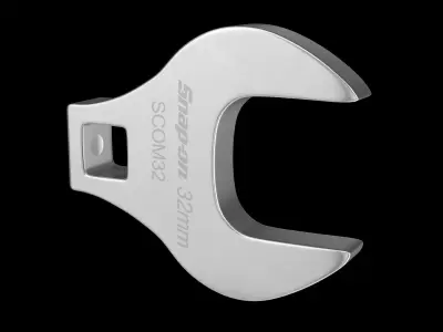 Open End Metric Crowfoot Wrench SCOM32 Low-poly 3D model