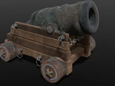Medieval Defense Structure Low-poly 3D model