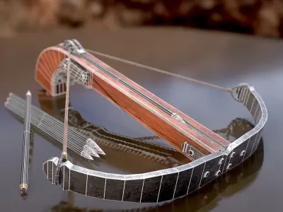 HIE Game Ready Crossbow D180227 Low-poly 3D model