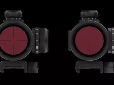 Optic Sight 3X Model KEVO-48 3D model