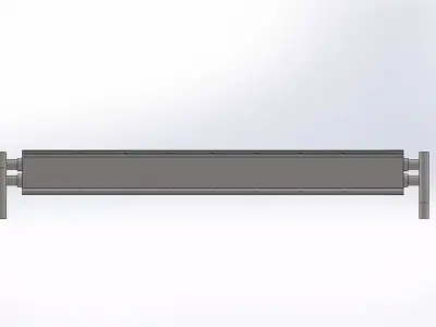 500 x 750 mm pin valve 3D model