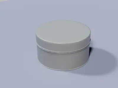 Cookie Tin Low-poly 3D model