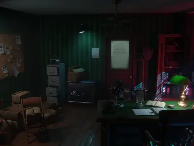 Detective Office 3D model