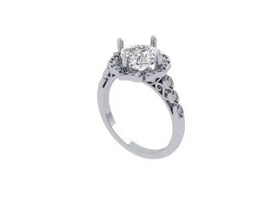 Wedding Ring  3D print model 314