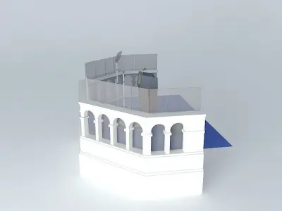 Presidential inauguration podium. Free 3D model