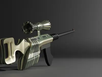 Sniper armor military 3D model