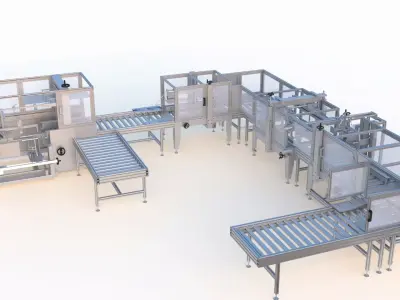 Semi Automatic Packaging Machine 3D model