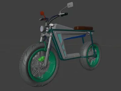 Electric Motorcycle 3D model purchase