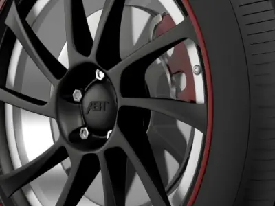 VW Beetle ABT 2012 wheel 3D model