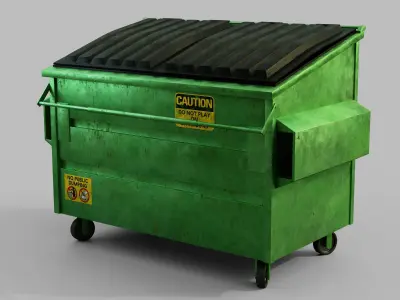 Trash Dumpster - Blender  3D model