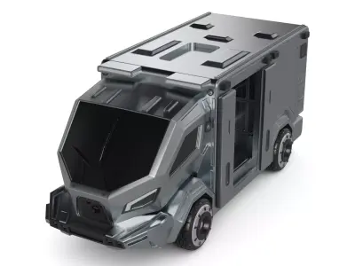 Medical Vehicle 3D model by adamhazard from CGTrader
