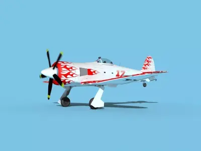 Hawker Sea Fury V22 Racer 3D model