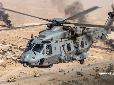 NH90 Tactical Helicopter 3D model purchase
