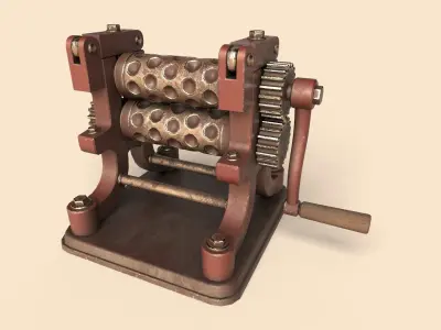 Stylized Candy Drop Roller Low-poly 3D model