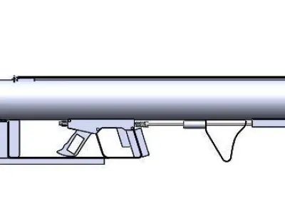 Panzerschreck grenade launcher 3D model