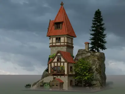 Castle Rock 3D model