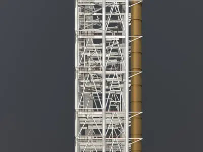 Industrial building 2320 3D model