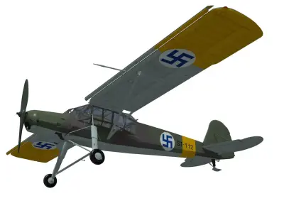 fieseler fi 156 storch C-3 3D model buy