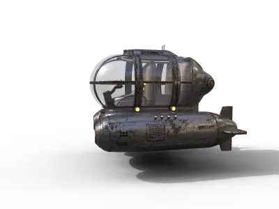 Old Tourist Submersible Terror Low-poly 3D model