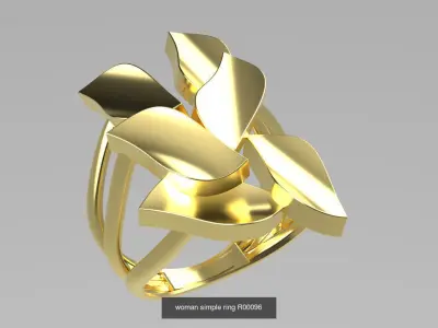 woman simple  3 part 3D Model Pack
