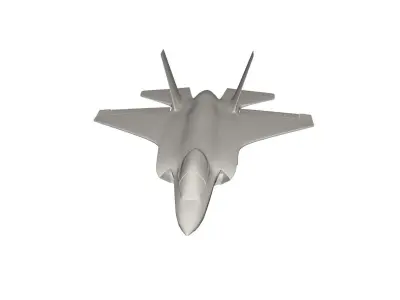 Jet military airplane 3D model get