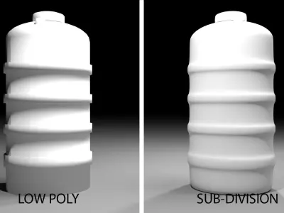 Plastic Water Tank 1 3D model