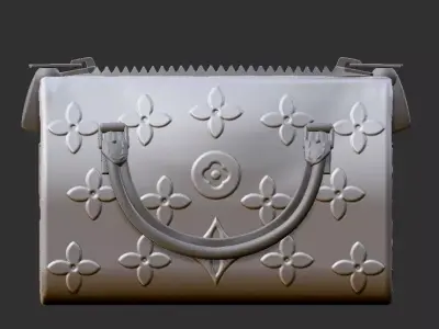 purse art deco 3D print model
