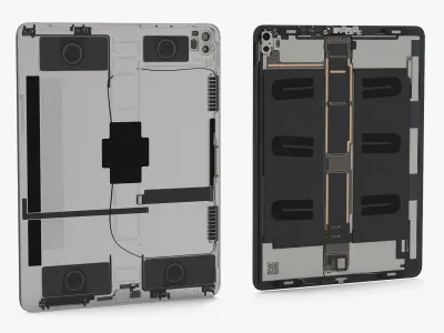 12 9 iPad Pro with Full Internal Structure 3D model