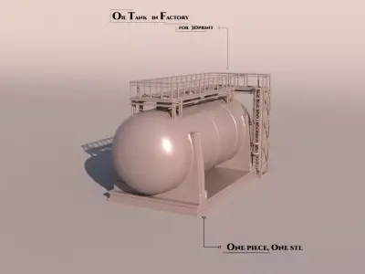 Oil Tank 3D print model purchase